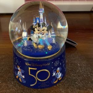 Disney 50th anniversary snow globe